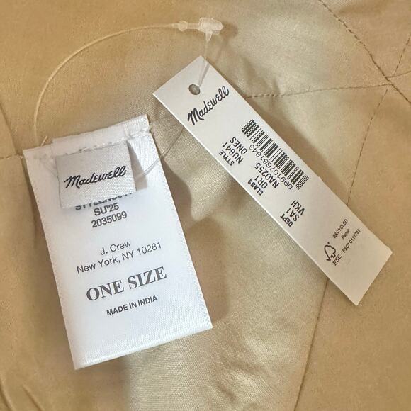 Madewell Women’s Canvas Baseball Hat Khaki New NWT - Picture 6 of 6